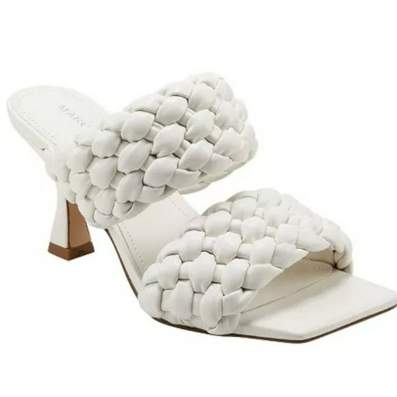 Marc Fisher Shoes - Marc Fisher Toree Heel Sandals Cream -9